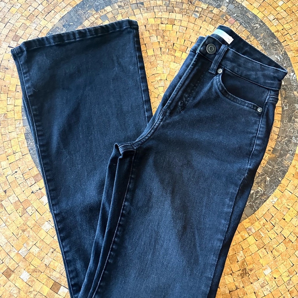 LC Lauren Conrad Black Flare Wide Leg Jeans